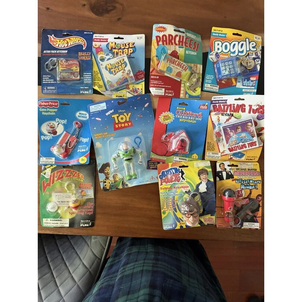 Basic Fun Really Works, Fisher Price Assorted Classic Games Keychain Lot